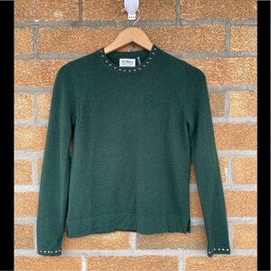 27 miles dark green cashmere sweater size xtra small